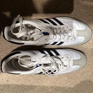 Mens size 12 Adidas Samba OG - White/Black sneaker